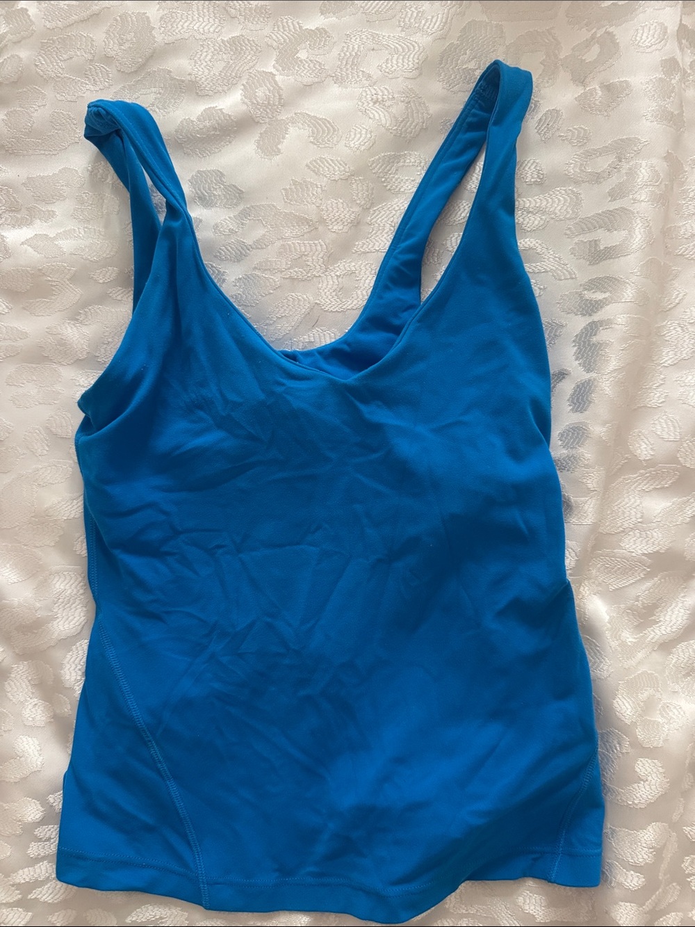 lululemon athletica Bright Blue Scoop Neck Tank